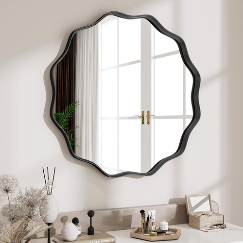 Round wavy mirror inch - round, 20